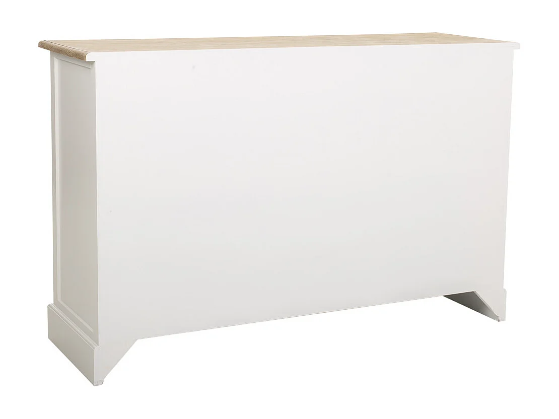 Credenza in legno bianco 124x40x80h