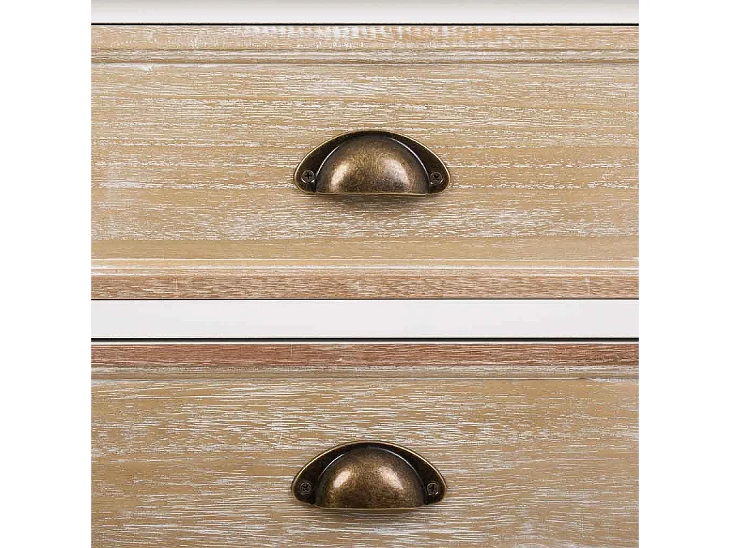 Credenza in legno bianco 124x40x80h