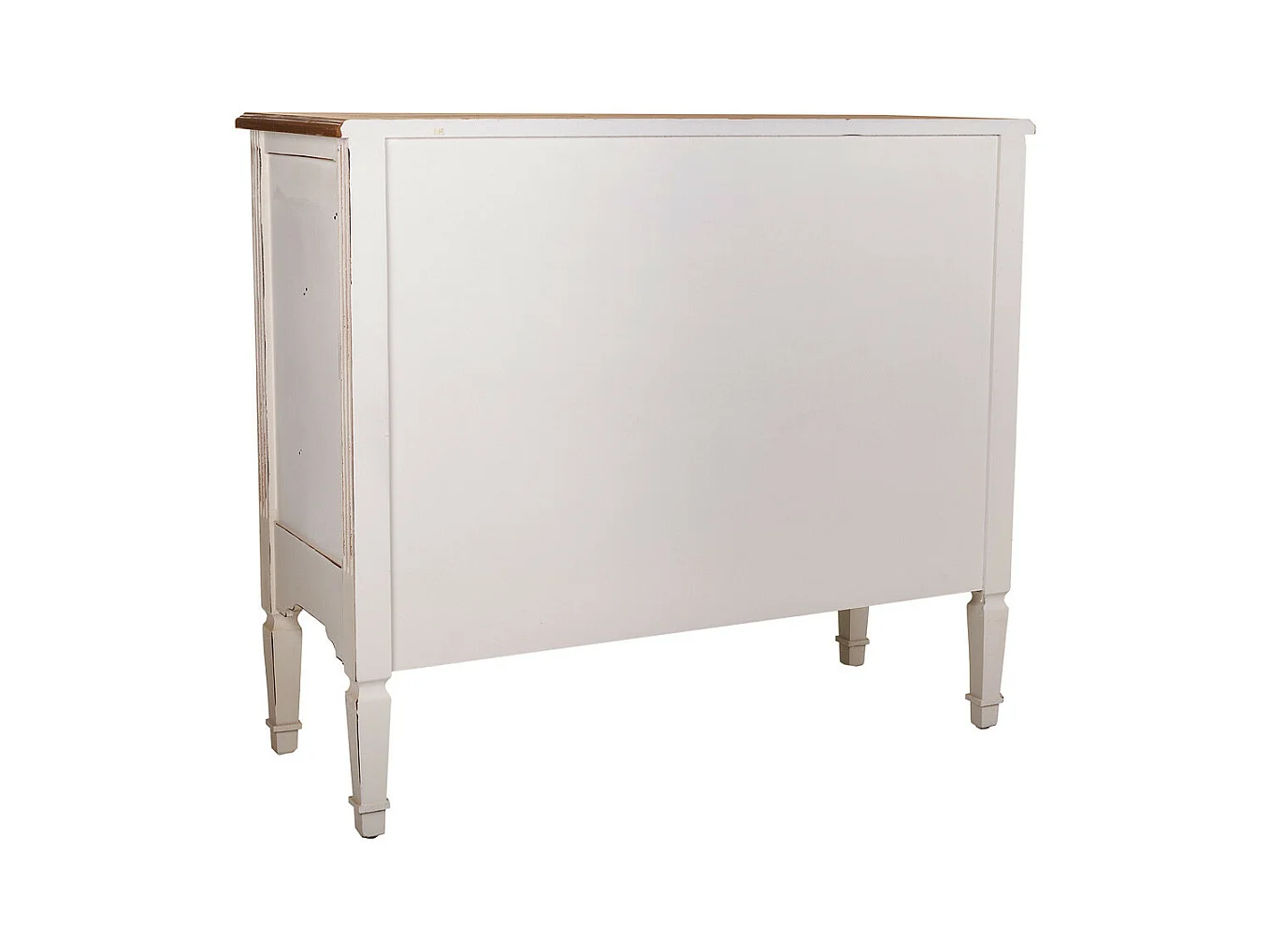 Aparador de madera blanco 100x40x86 cm