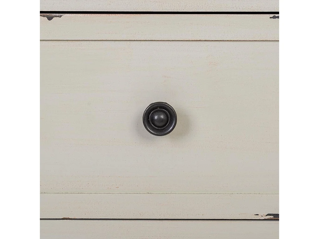 Credenza in legno bianco 121x37x91h