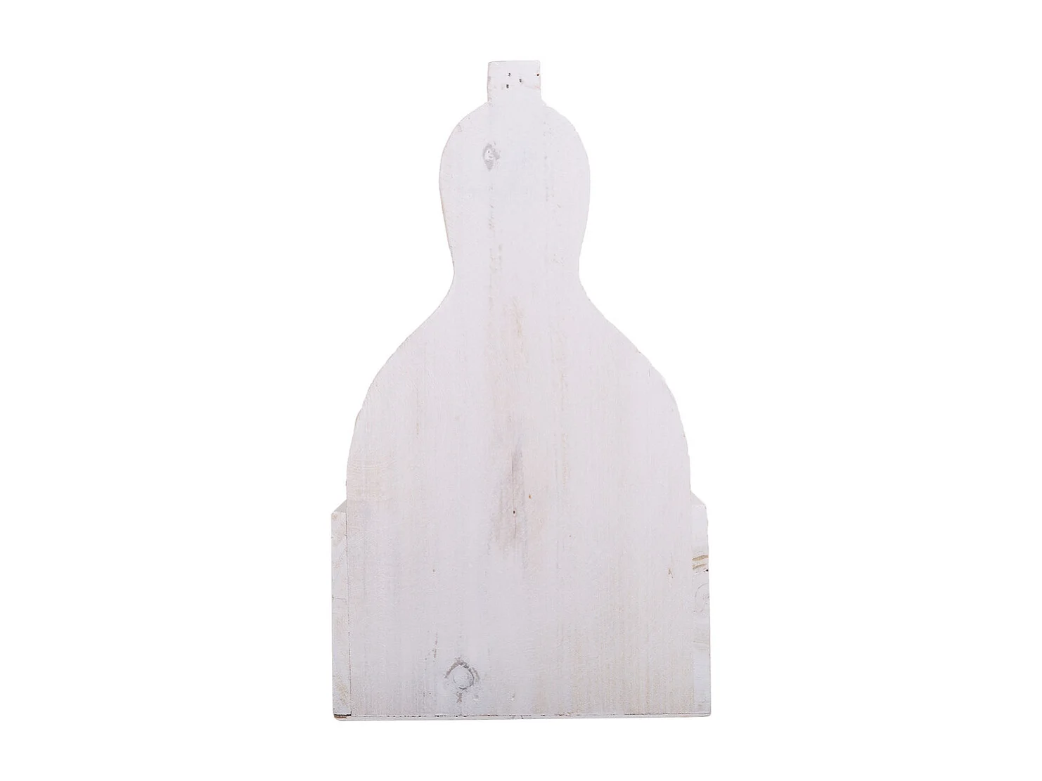 Weißer Blumentopfkorb aus Holz 26x17,5x10/30h cm