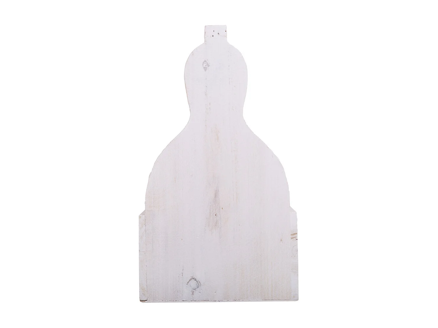 Weißer Blumentopfkorb aus Holz 26x17,5x10/30h cm