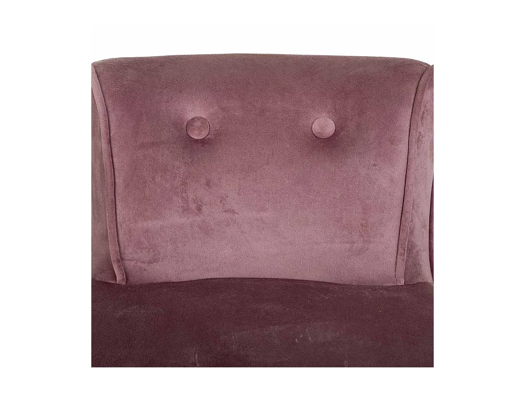 Rosa gepolsterte Holzbank 45x46x36/58h cm