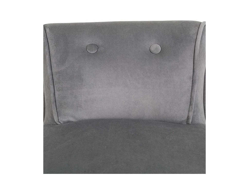 Banqueta de madera tapizada gris 45x46x36/58