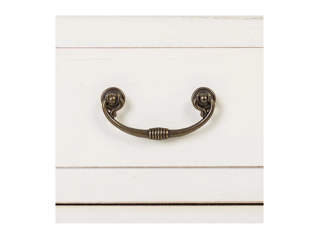 Weiße Kommode aus Holz, 88x38x72h cm