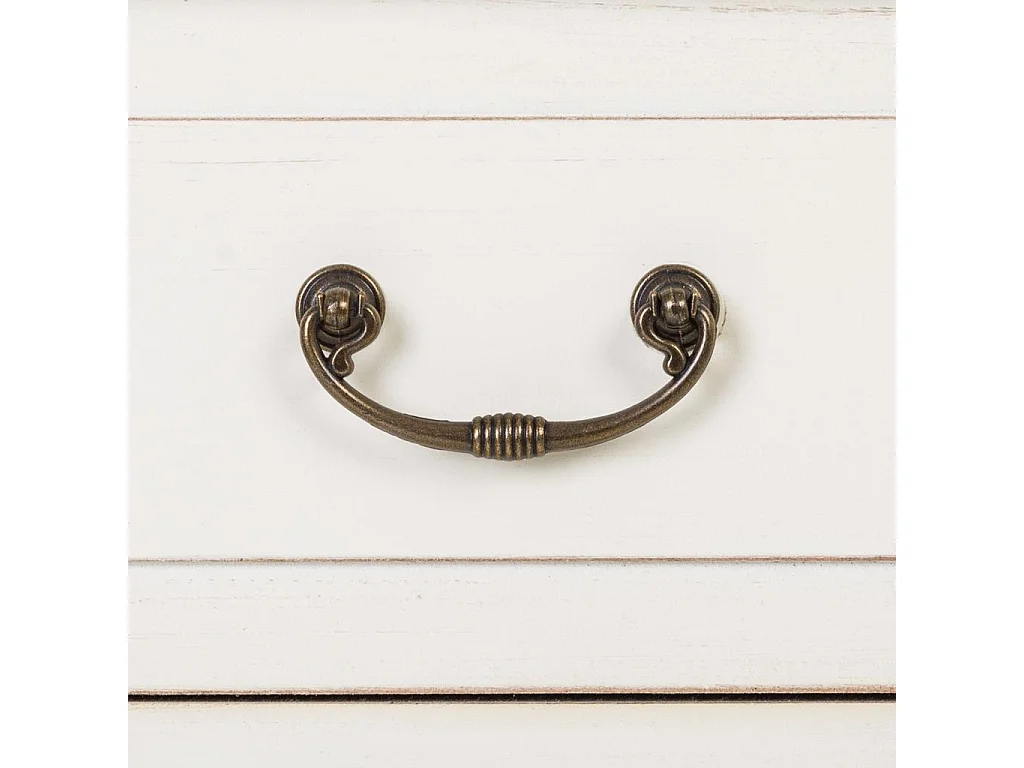 Cassettiera in legno bianco 88x38x72h