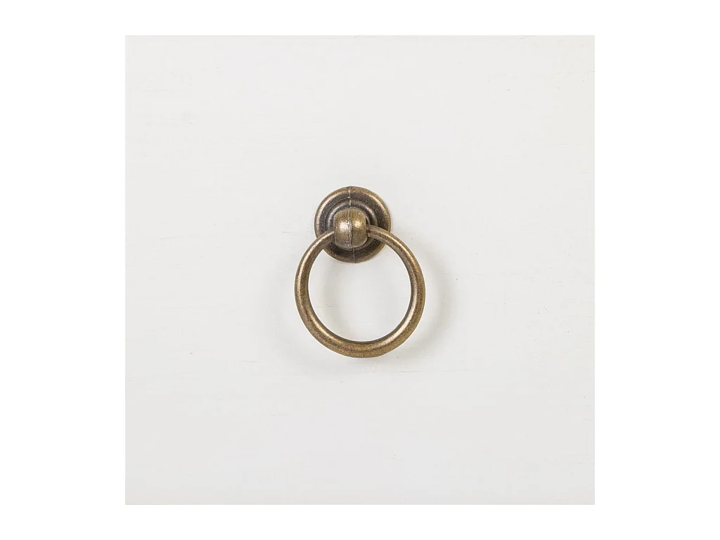 Cómoda de madeira com grelha branca 85x38x90