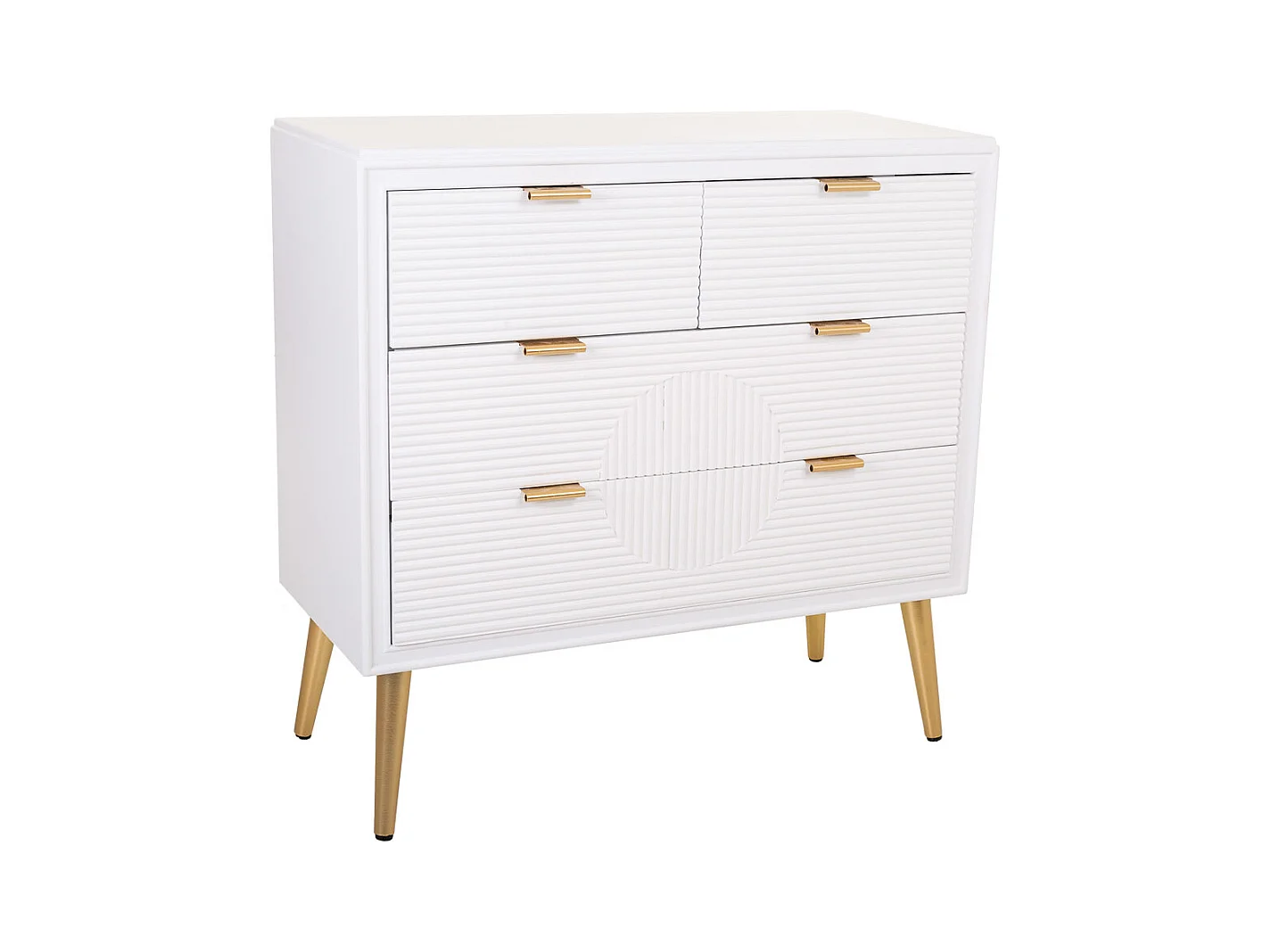 Commode en bois blanc 80x37x78h