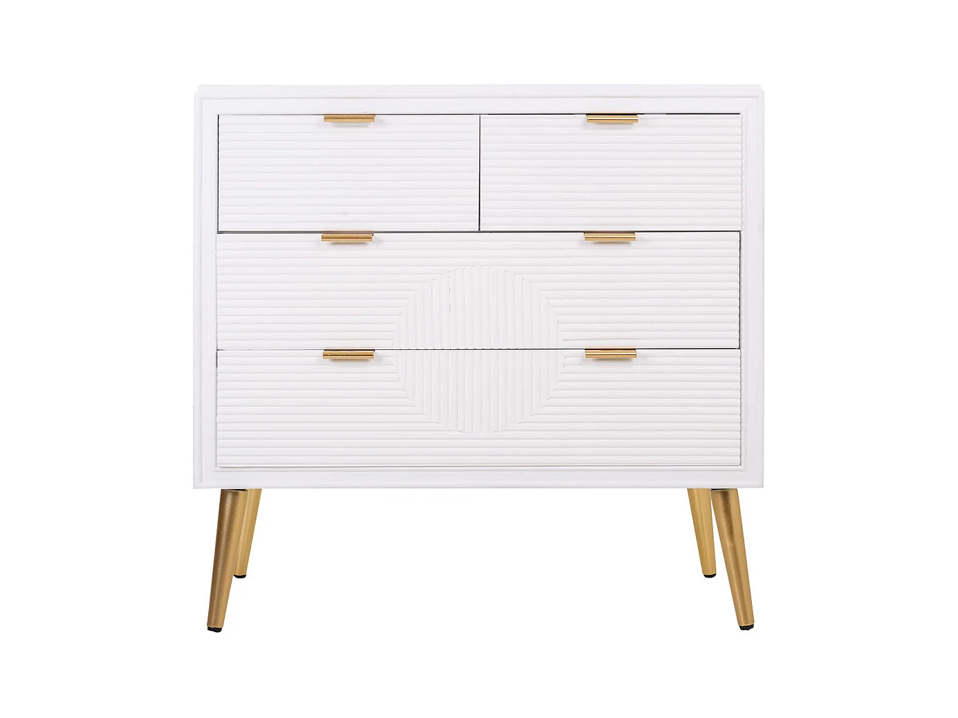 Commode en bois blanc 80x37x78h