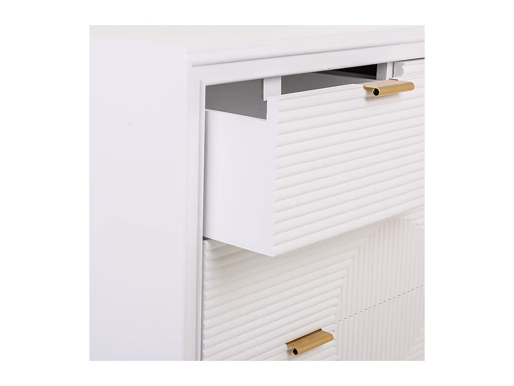 Commode en bois blanc 80x37x78h