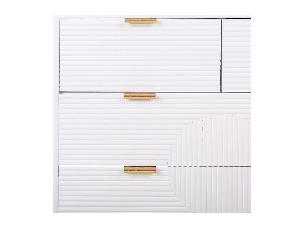 Commode en bois blanc 80x37x78h