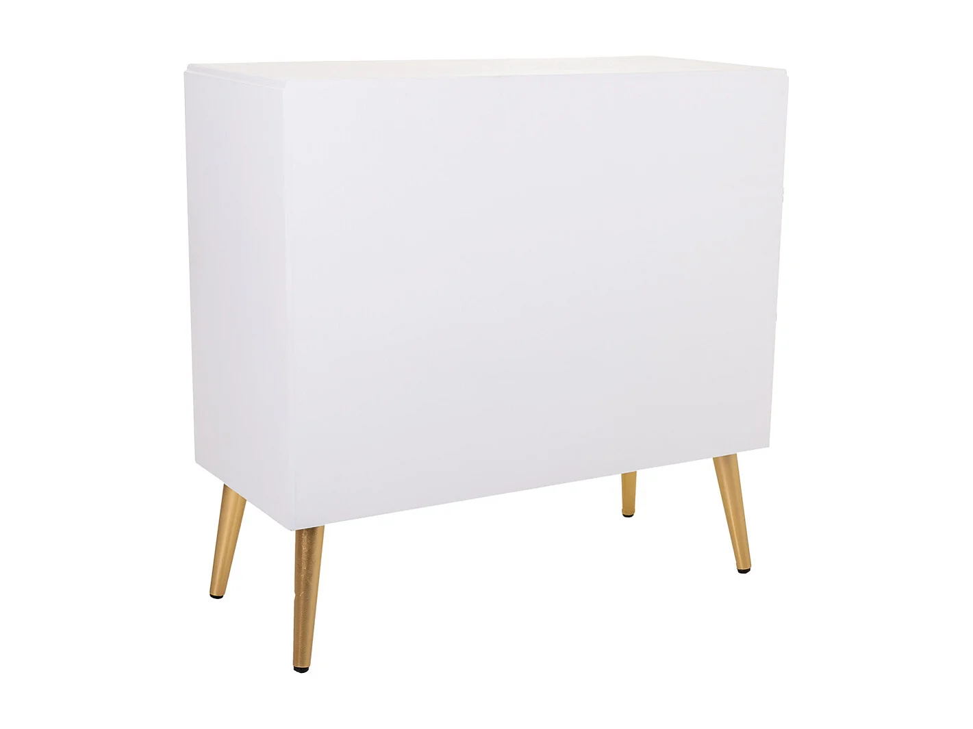 Cómoda de madera blanca 80x37x78