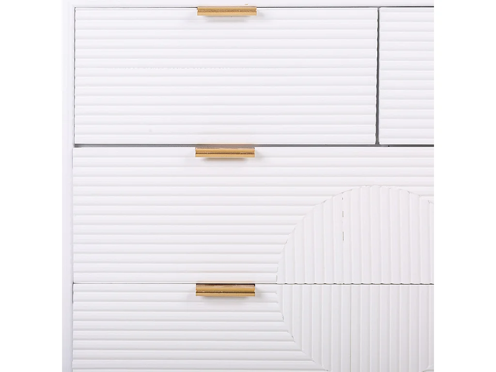 Cómoda de madera blanca 80x37x78