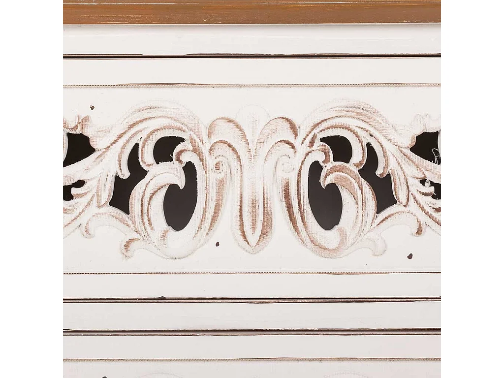 Cassettiera in legno bianco 86x38x76h