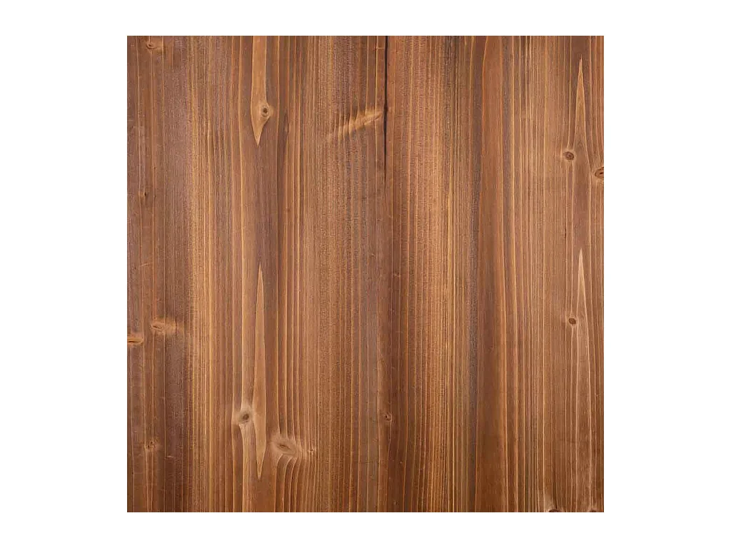 Mesa de centro preta de metal e madeira 125x65,5x44