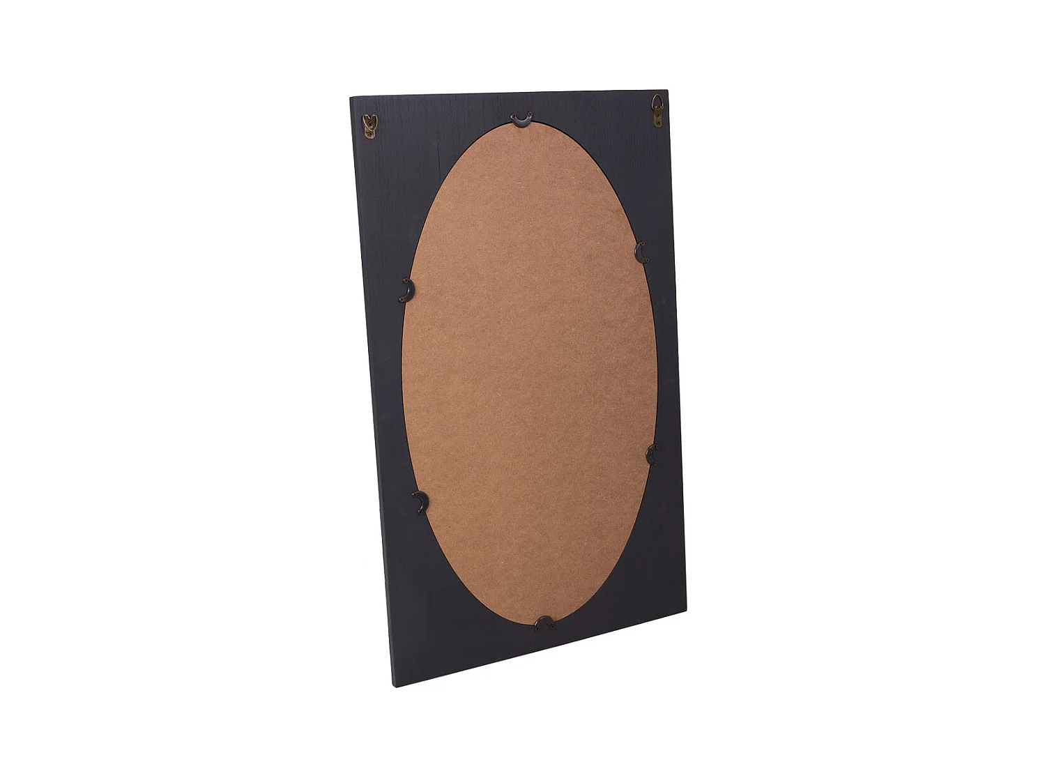 Dunkelgrauer Holzspiegel 50x2,5x80h cm