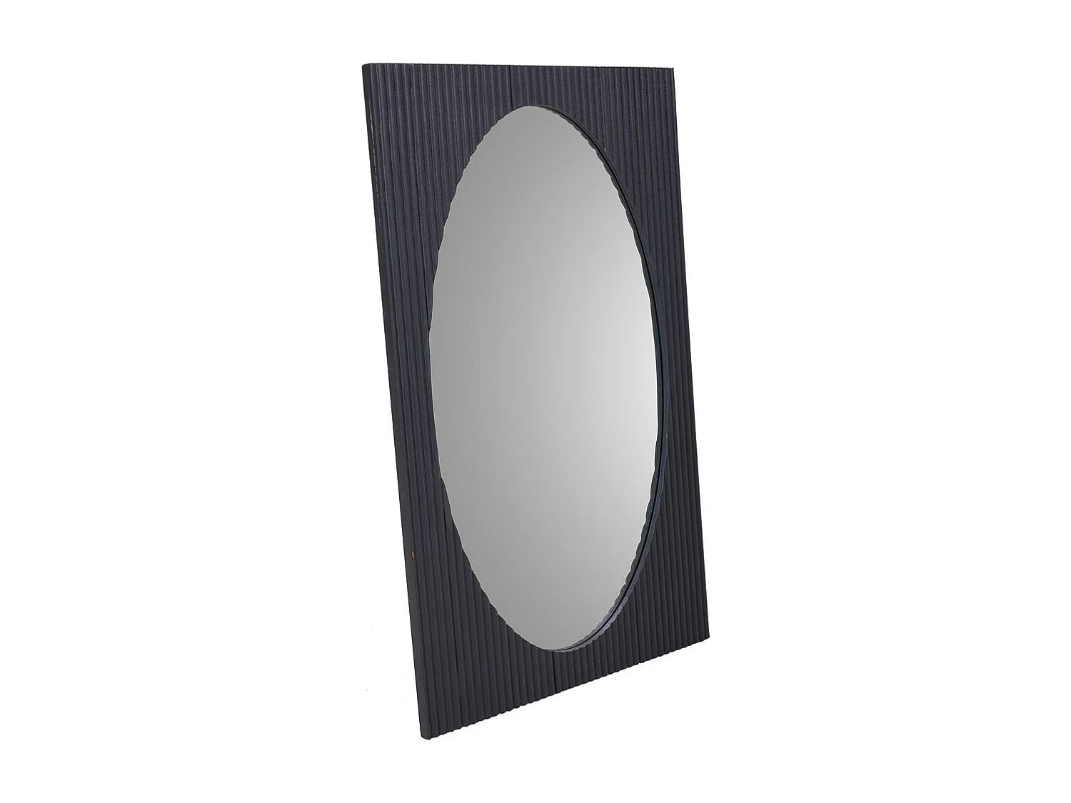 Specchio in legno grigio scuro 50x2,5x80h