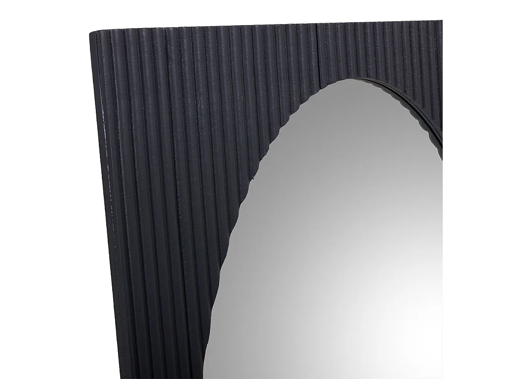 Specchio in legno grigio scuro 50x2,5x80h