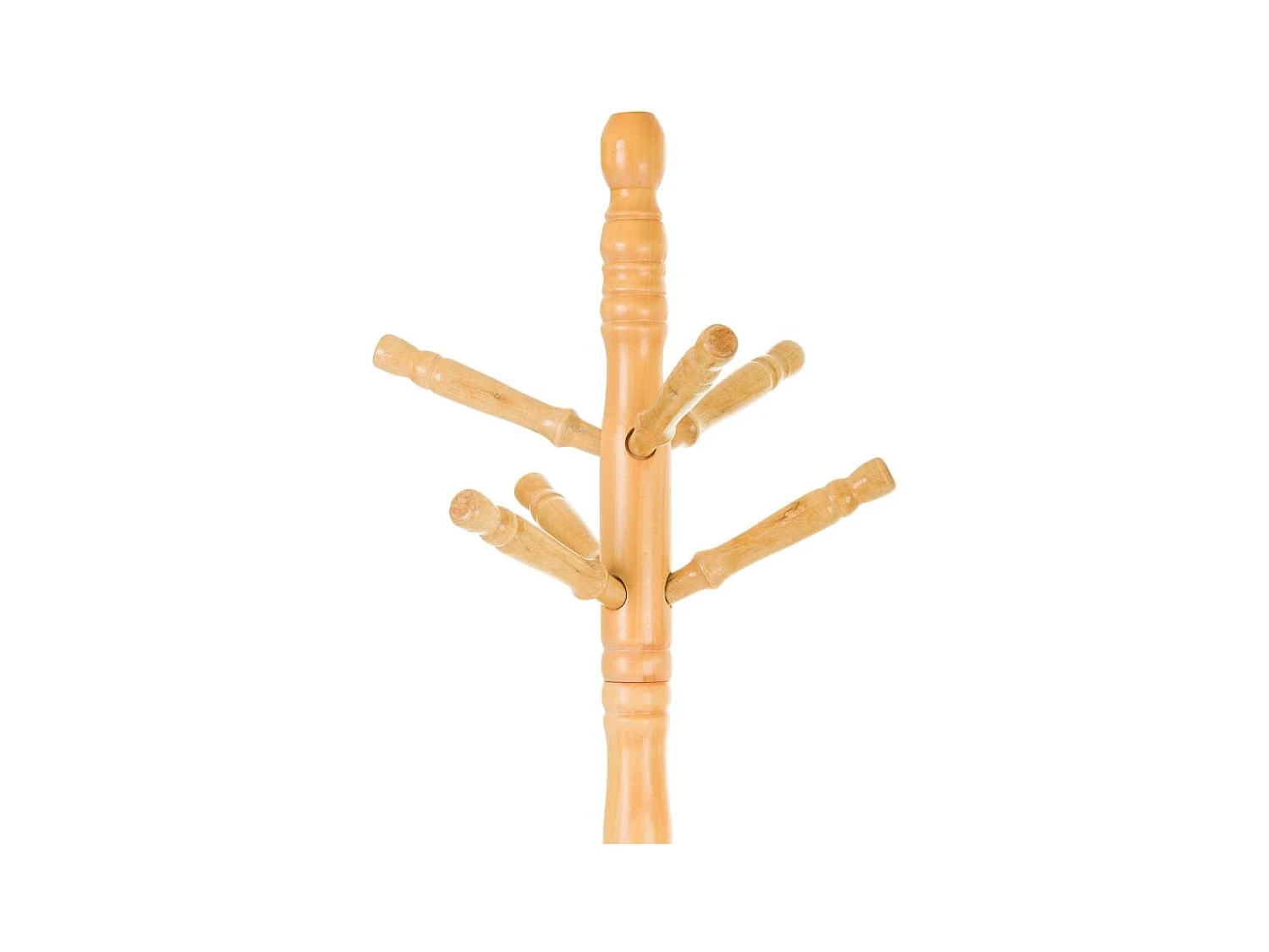 Standgarderobe aus honigfarbenem Holz, 44x44x184h cm