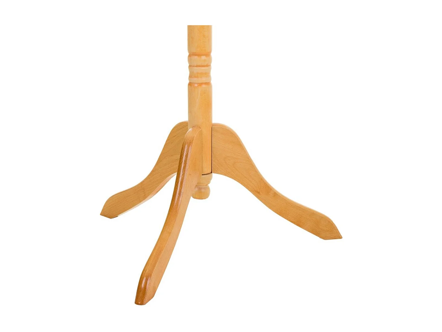 Standgarderobe aus honigfarbenem Holz, 44x44x184h cm