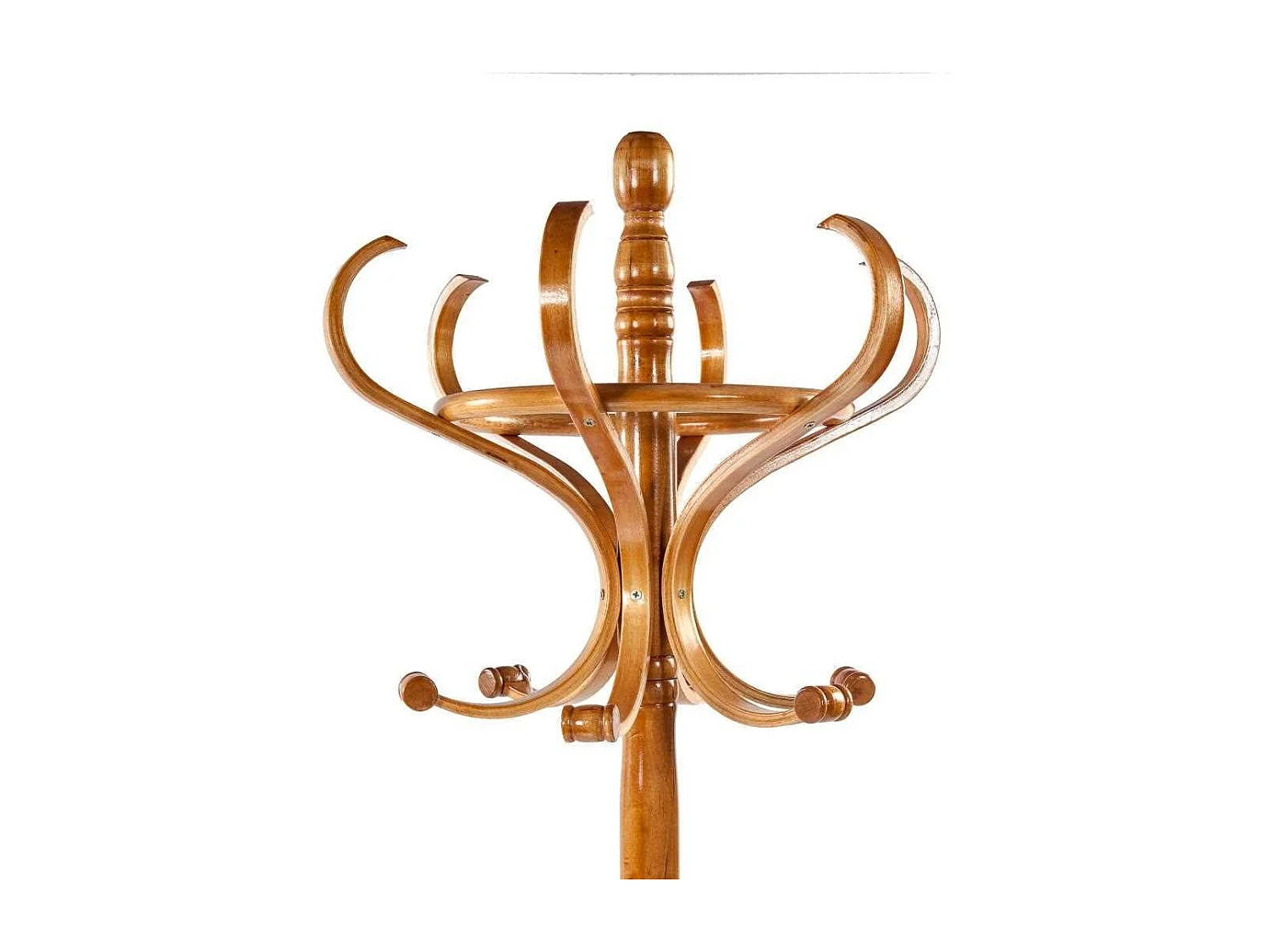 Perchero de pie de madera natural claro 31x44x179hcm