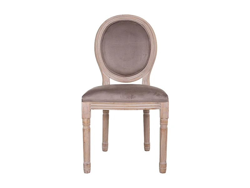 Chaise en bois tapissée 48x46x48/96h cm