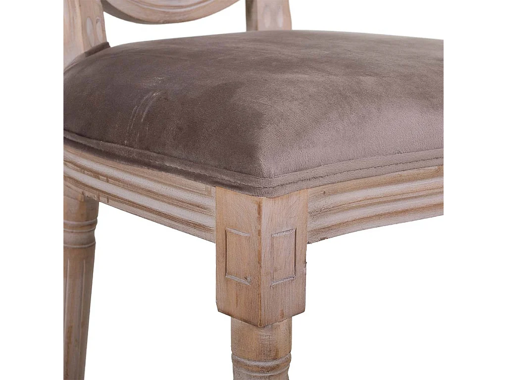 Chaise en bois tapissée 48x46x48/96h cm