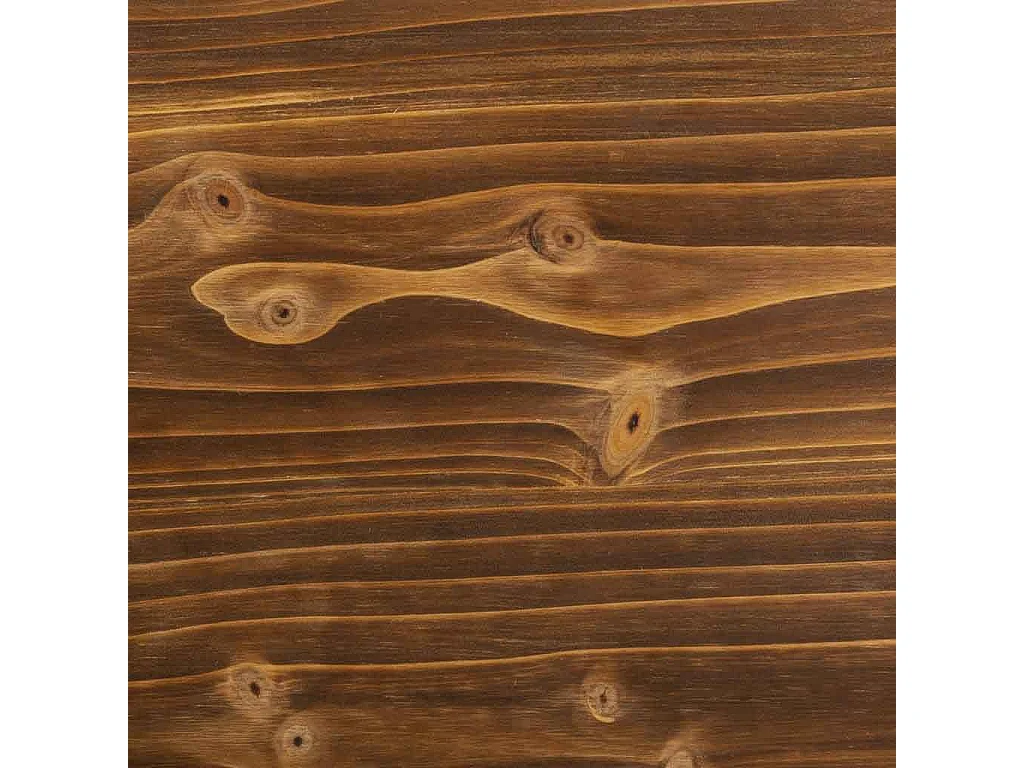 Prateleira em madeira castanha e metal com rodas 98x34x94,5