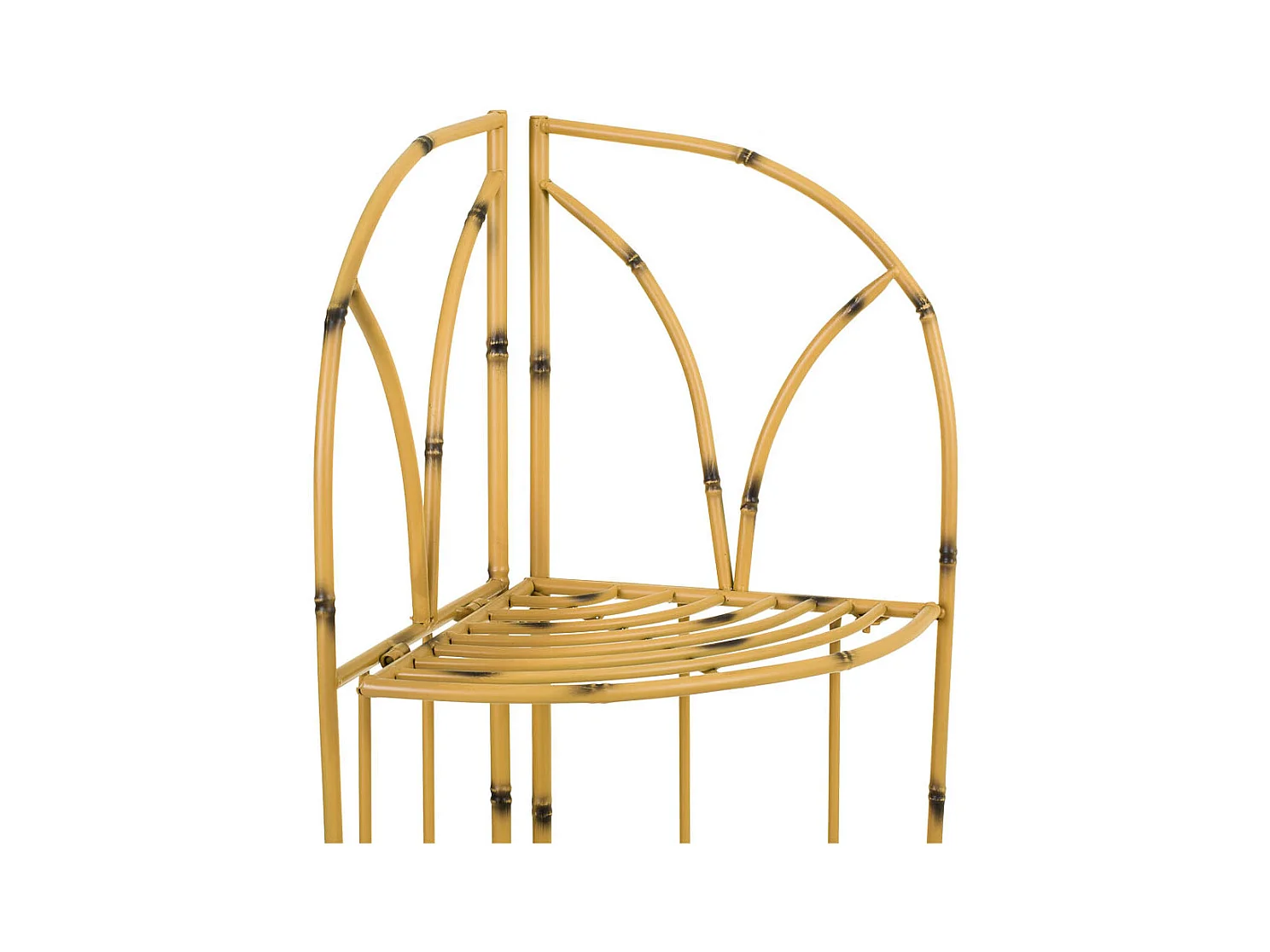 Scaffale in ferro battuto giallo 48x35x120h