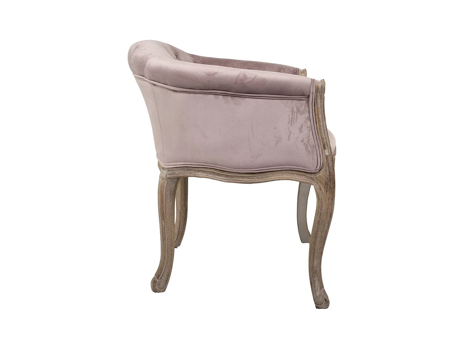 Fauteuil en bois rembourré gris 61x61x71h