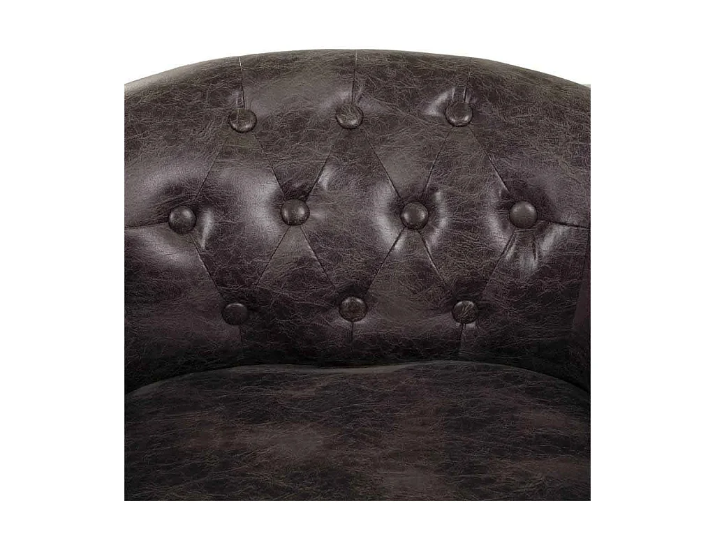 Fauteuil en bois rembourré noir 61x61x71h