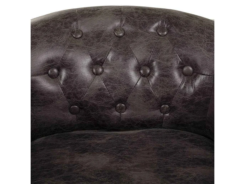 Fauteuil en bois rembourré noir 61x61x71h