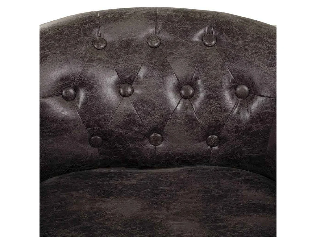 Poltrona estofada de madeira preta 61x61x71