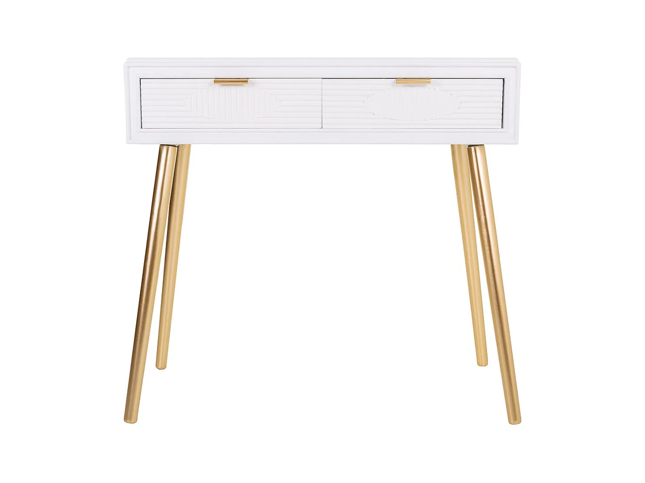 Console en bois blanc 82x41x78h