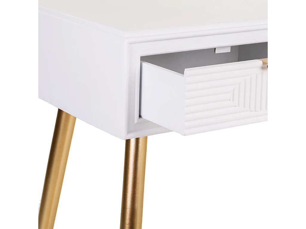 Recibidor de madera blanco 82x41x78