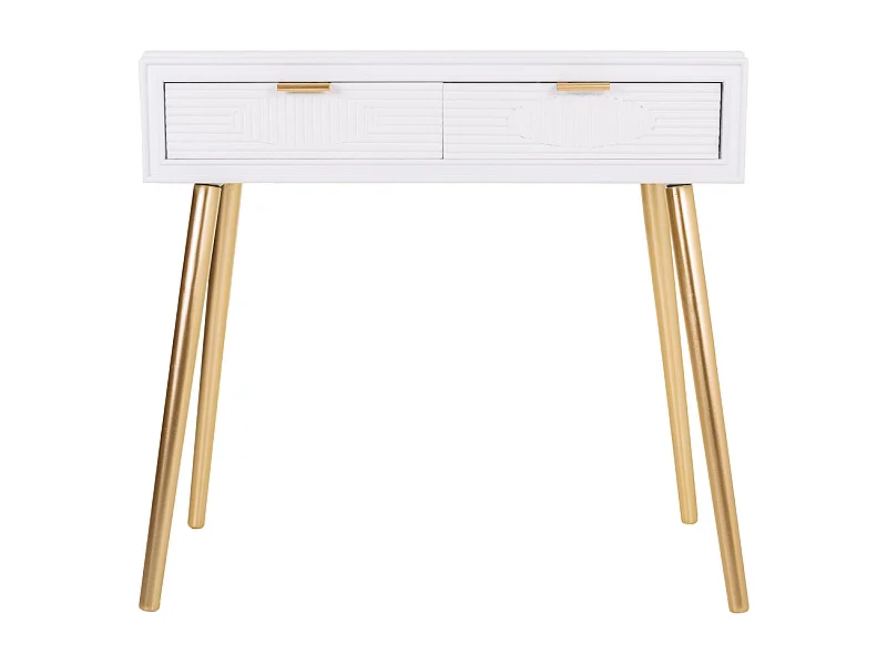 Console en bois blanc 82x41x78h