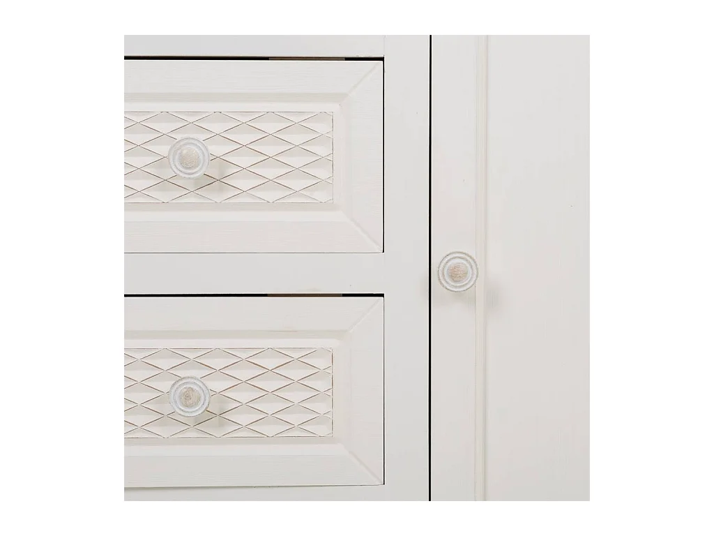 Recibidor de madera blanco 66x32x84