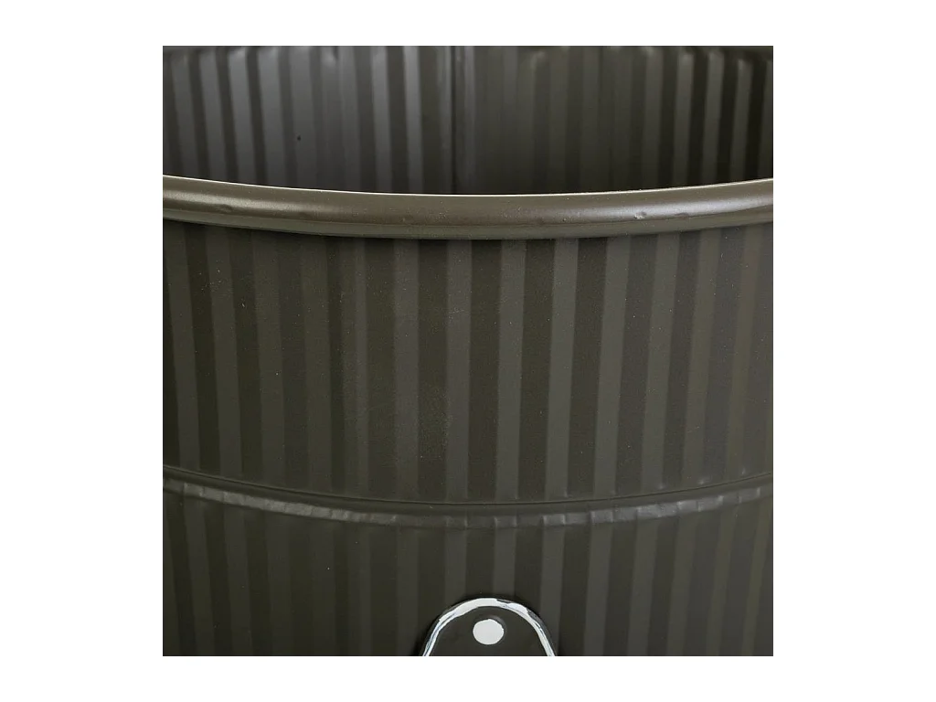 Vase en métal gris 25,5x40h