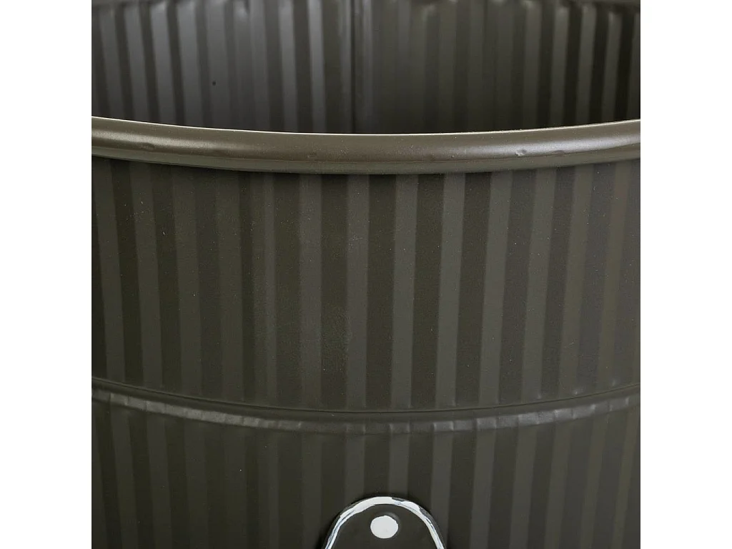 Vase en métal gris 25,5x40h