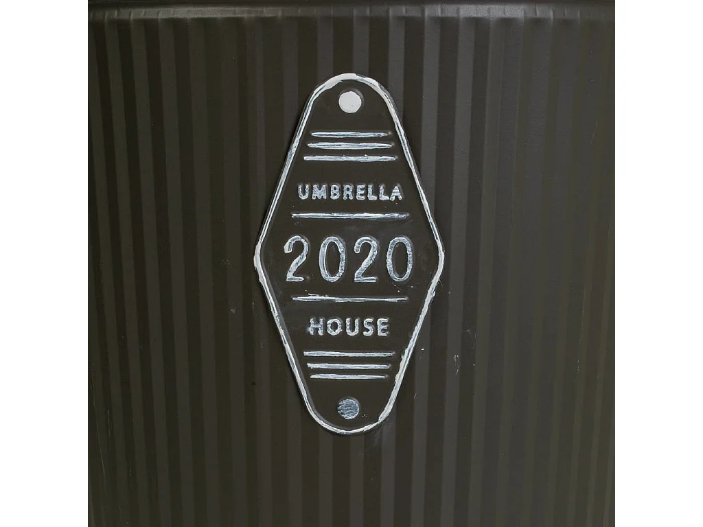 Vase en métal gris 25,5x40h