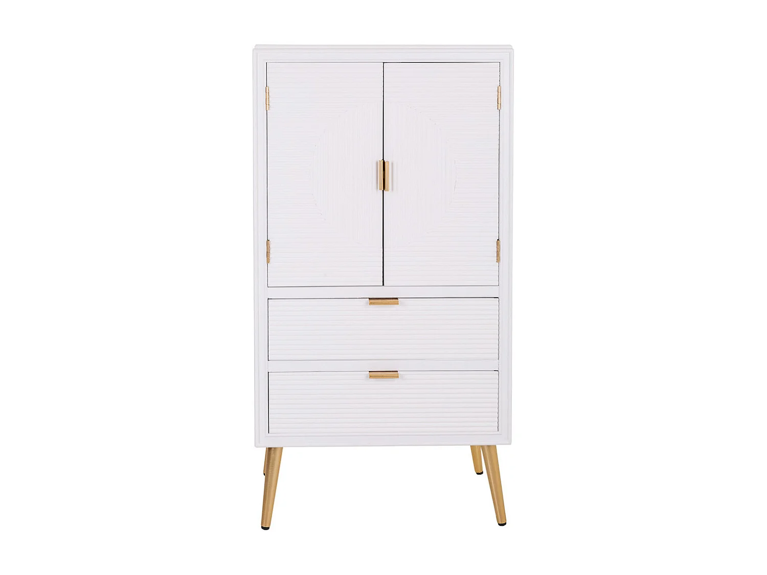 Weißer Holzschrank 62x36,5x118h cm