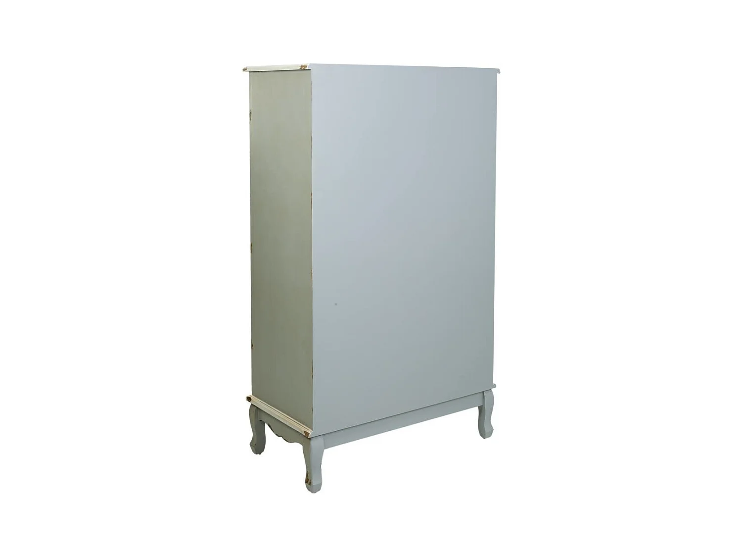 Kleiderschrank aus Holz und Bambusgeflecht 80x42x138