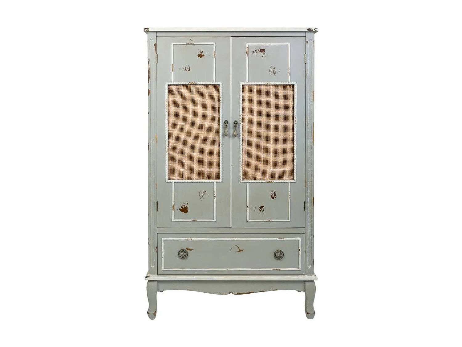 Armário madeira e rejilla bambu 80x42x138