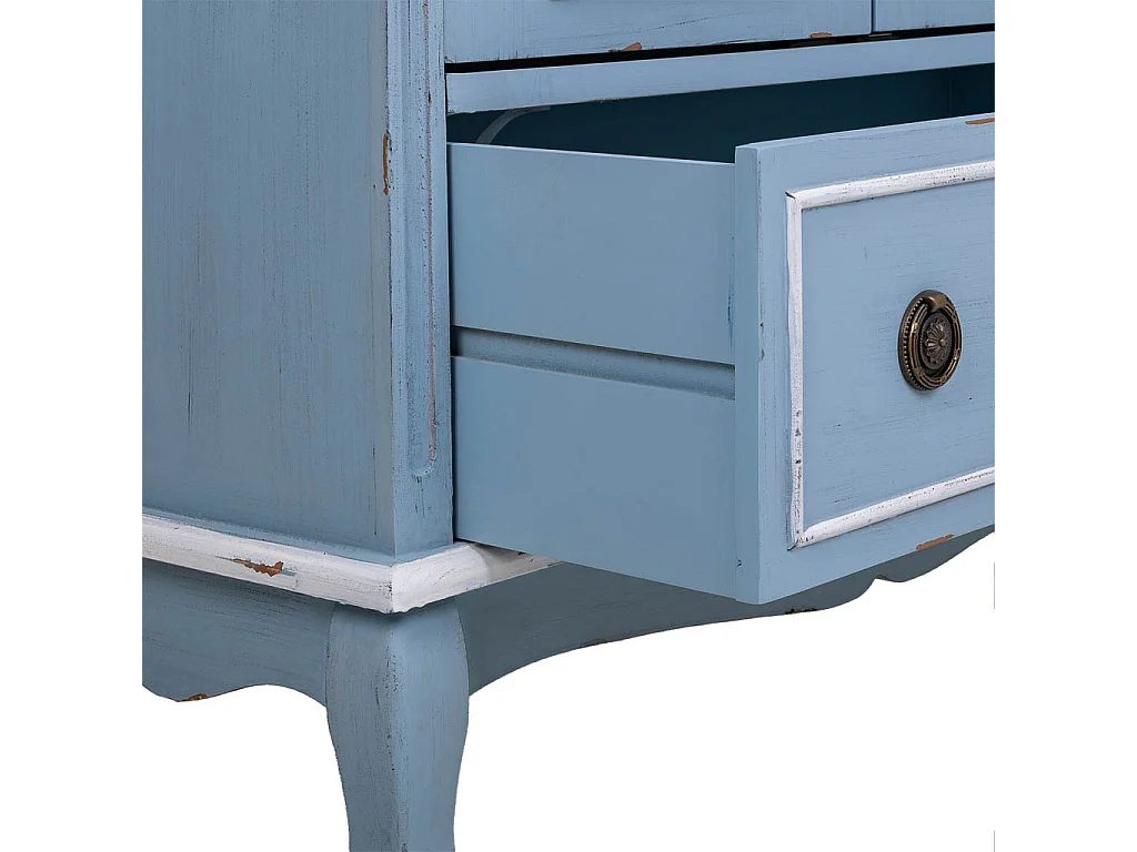 Armoire en bois avec 2 portes et 1 tiroir 80x42x138