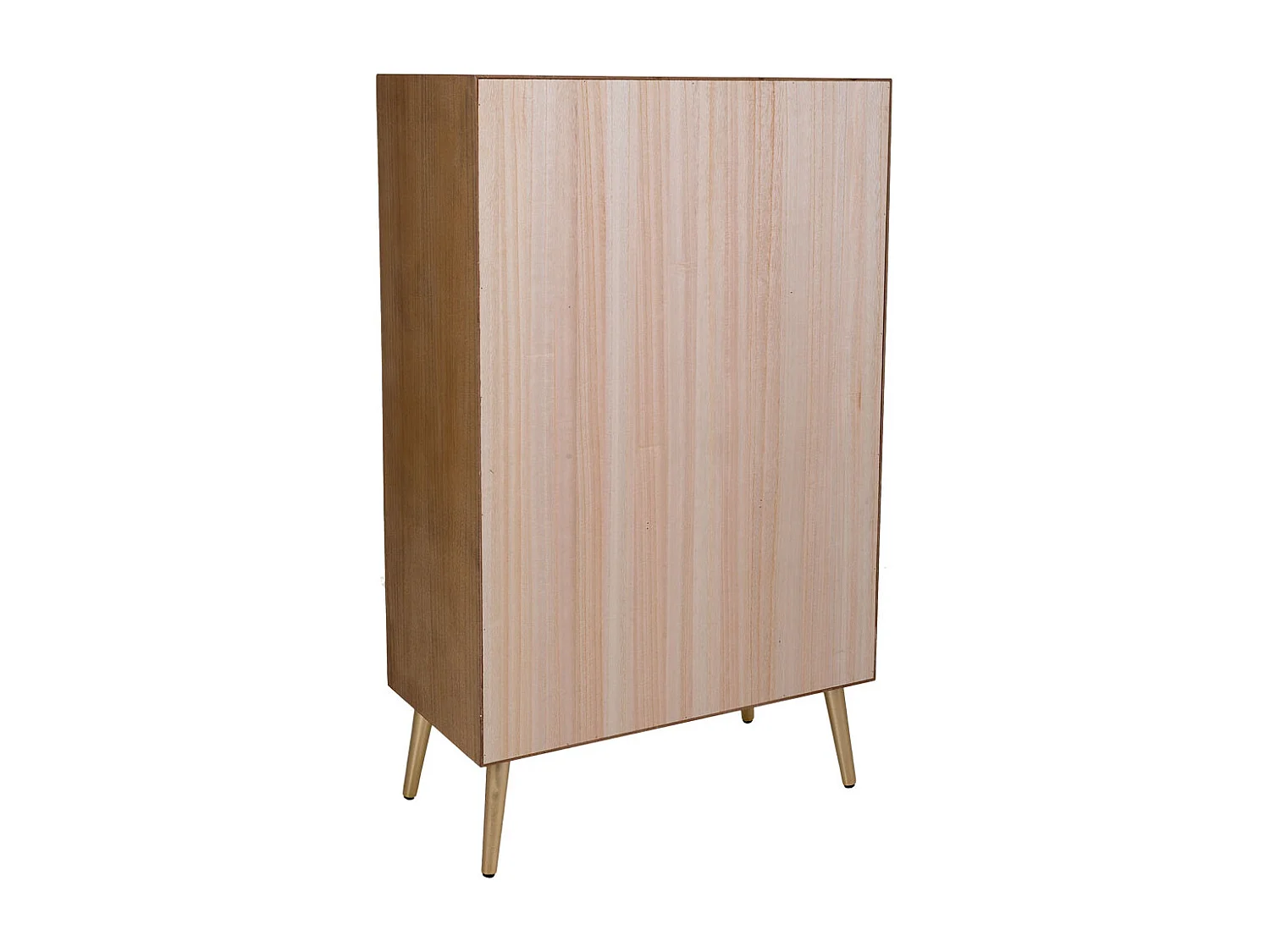 Brauner Holzschrank 76x42x125h cm