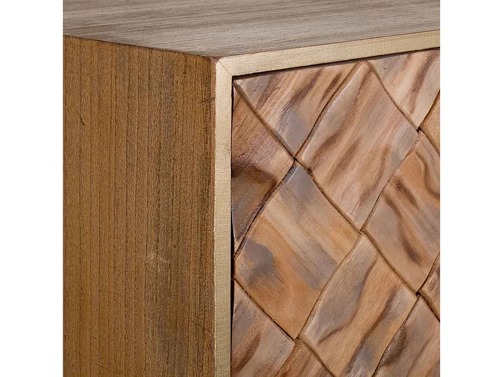 Brauner Holzschrank 76x42x125h cm