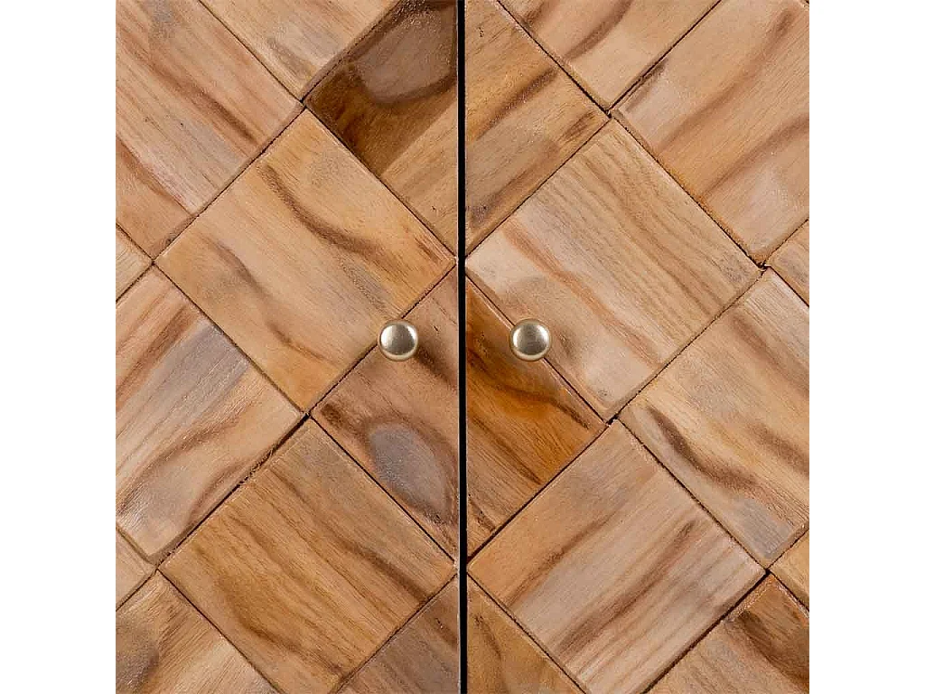 Brauner Holzschrank 76x42x125h cm