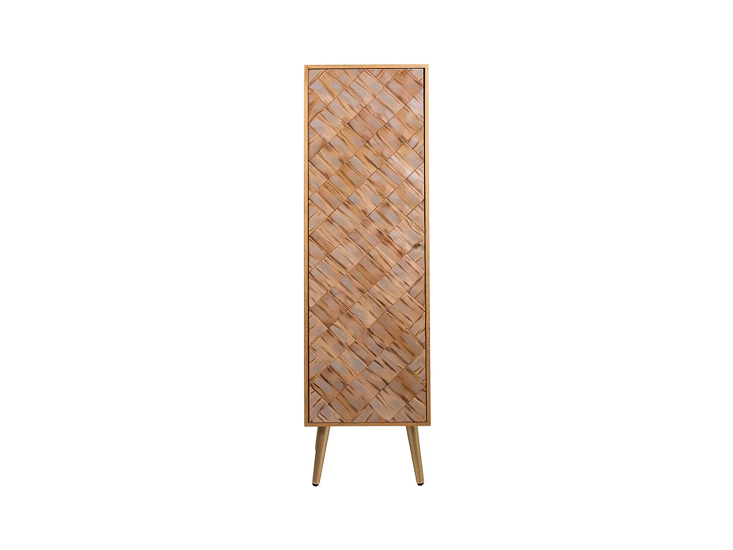 Colonne de rangement en bois marron 40,5x37x139,5h