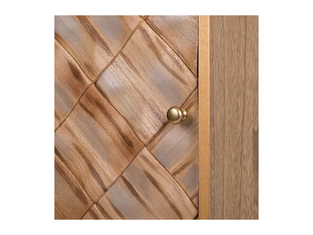 Colonne de rangement en bois marron 40,5x37x139,5h