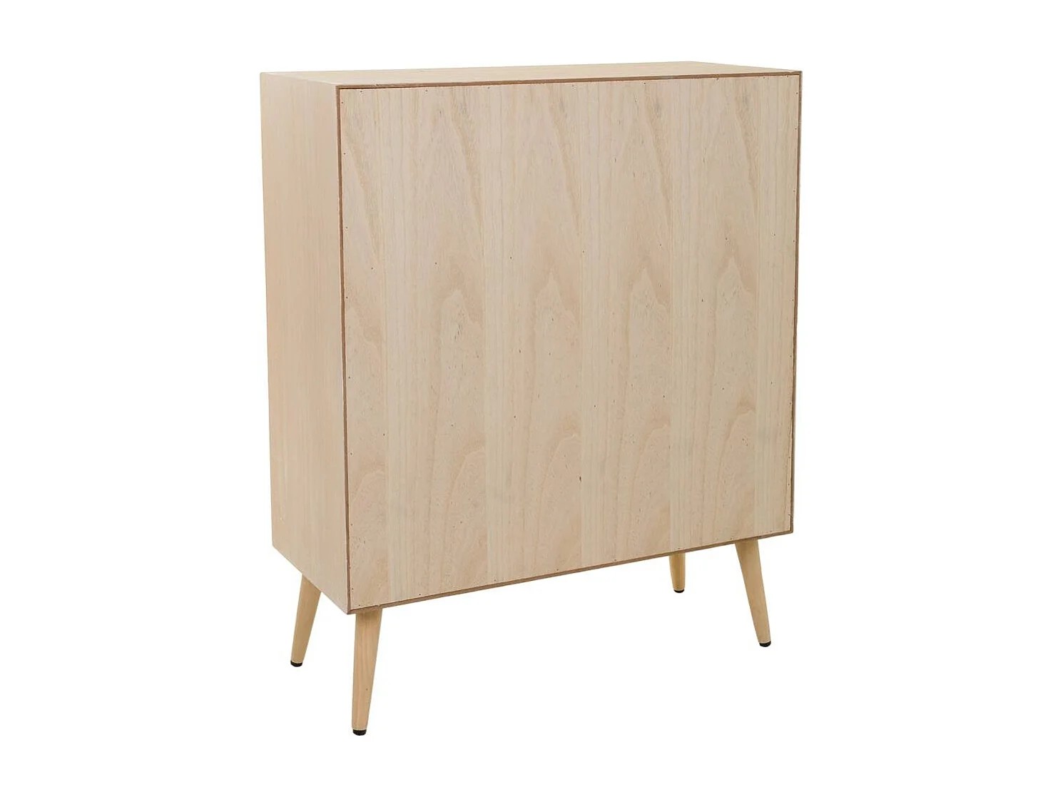 Schrank aus Holz und braunem Gitter 80x37x101h cm